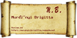 Murányi Brigitta névjegykártya