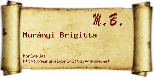 Murányi Brigitta névjegykártya